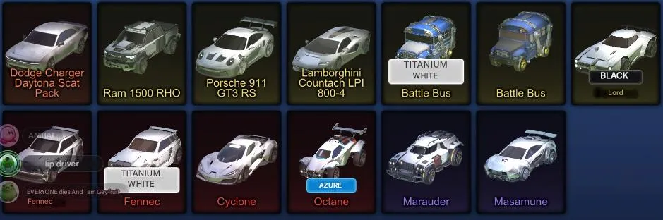 RL1015 2 Fennec + 4 DLC Packs + Battle Bus + 1100 Credits + Full Inventory Level 79 Calibration 